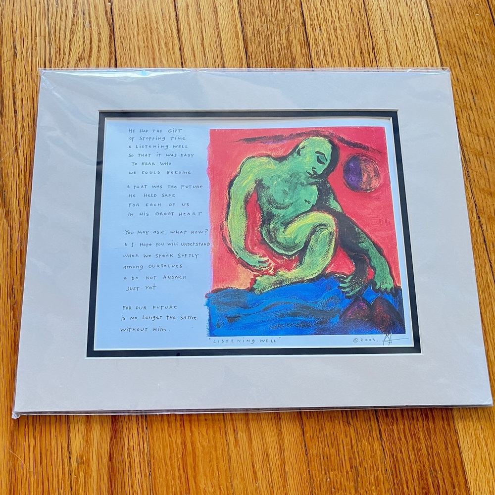 2003 “Listening Well” Brian Andreas Story People Print